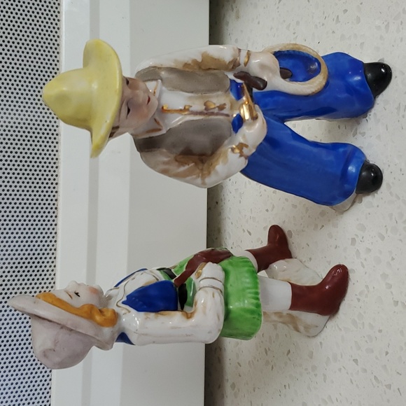 Nice Vintage Made in Japan Cowboy Cowgirl Figures figurines bisque - Picture 12 of 14